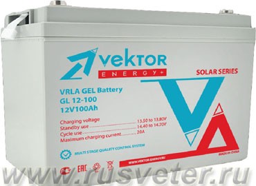 Аккумулятор VEKTOR GEL 12-100 (100 А/час)